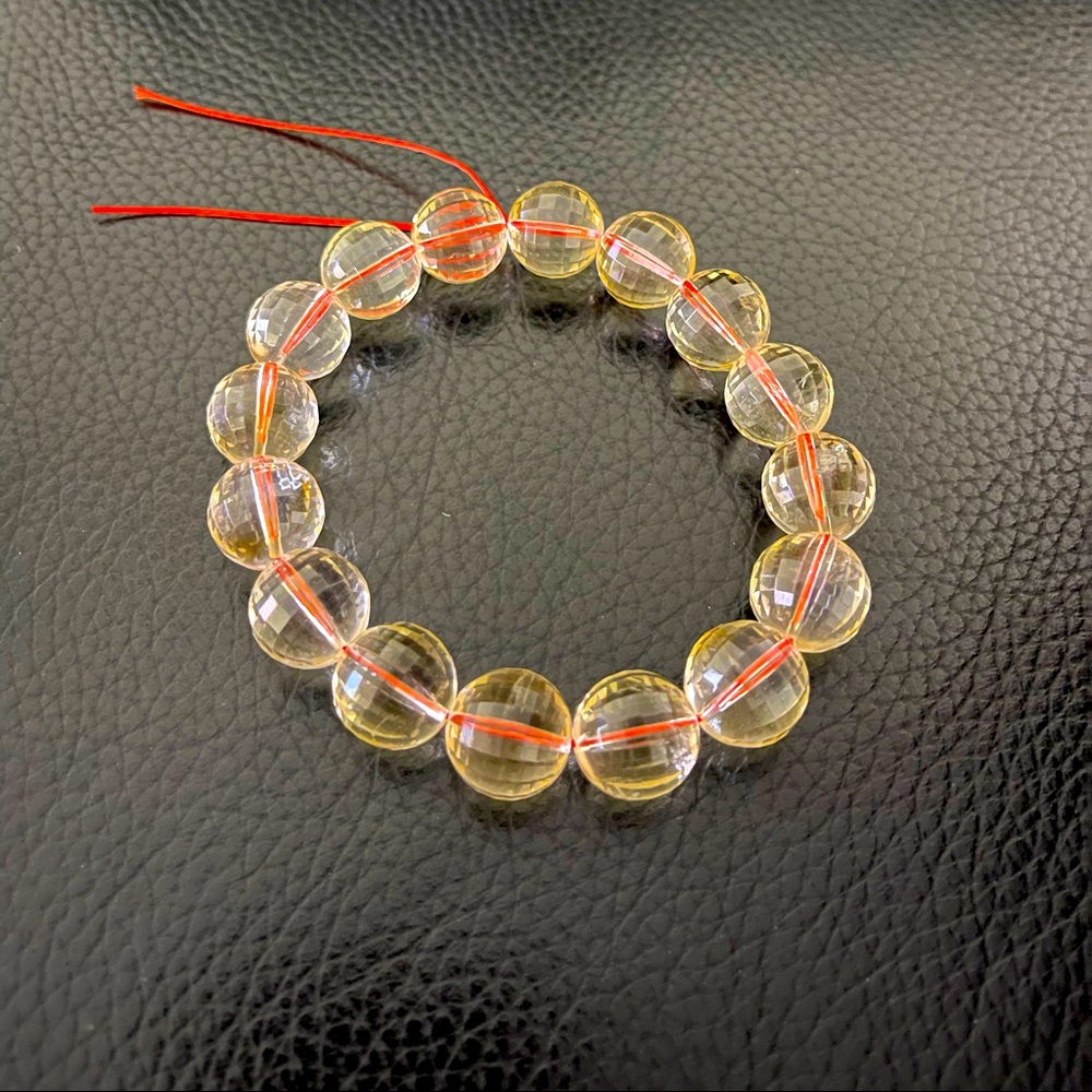 Natural faceted citrine